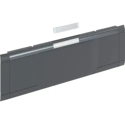 Hager GBKEV080019011 Modularblende GKEV03, OT80, Blind und Beschriftungsfeld, gschwarz