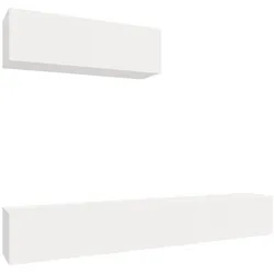 vidaXL 3-tlg. TV-Schrank-Set Weiß Holzwerkstoff
