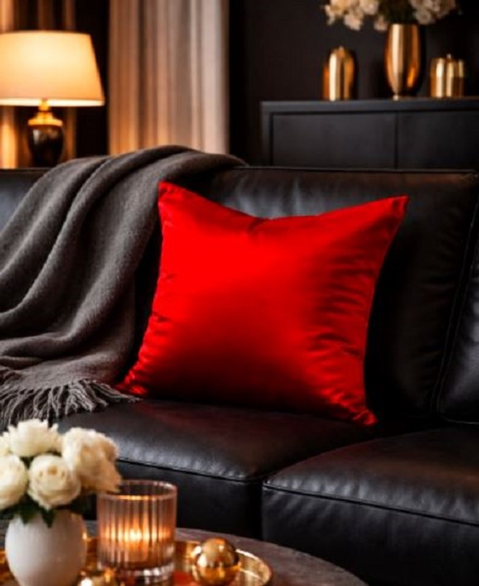 Soft Glow Collection Kussenhoes – Rood – 45 x 45 cm