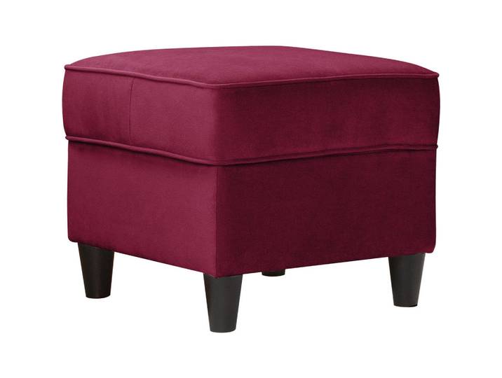 Mid.you Hocker, Bordeaux, Holz, quadratisch, 52x45x52 cm, Made in EU, Wohnzimmer, Hocker, Sitzhocker