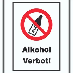 HB-Druck Alkohol verbot Schild A1 (594x841mm)