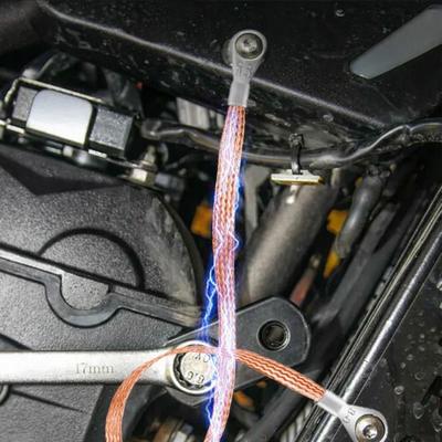 Engine Ground Strap Cable Copper Kit For Car & Truck Firewall, Engine, Body, Frame Grounding Engine Ground Strap Cable Copper Kit For Car & Truck Firewall, Engine, Body, Frame Grounding