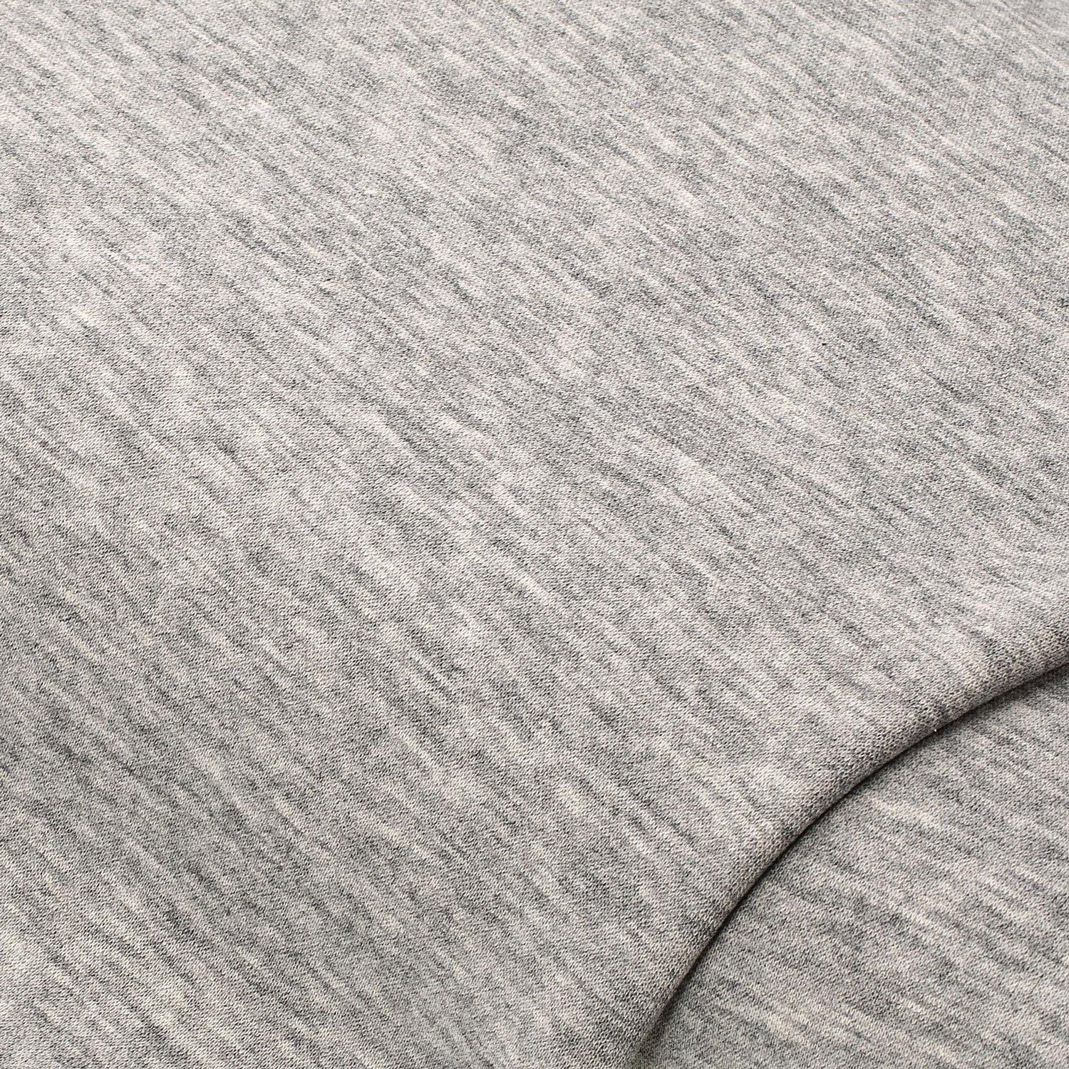 Sweatstoff Uni, grau meliert