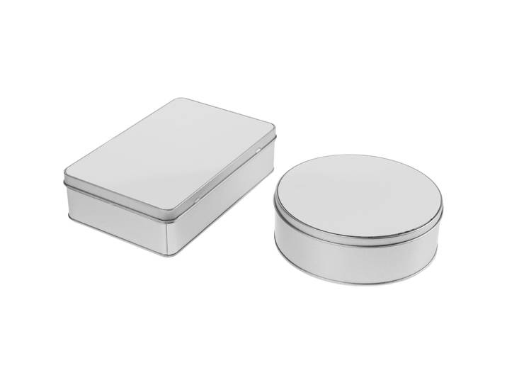 Metalldosen FTM 2stk. - Farbe: silber - Vorratsdose