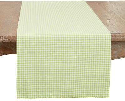 Saro Lifestyle Traditional Gingham Table Runner