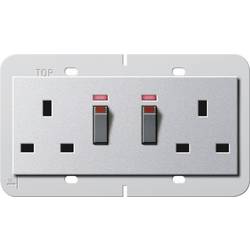 GIRA Doppelsteckdose Aluminium 278426 1 St.