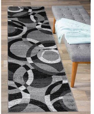 World Rug Gallery Geometric Circles Area Rug