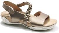 Wide Width Women's Destiny Sandal by Hälsa in Bronze (Size 10 W)