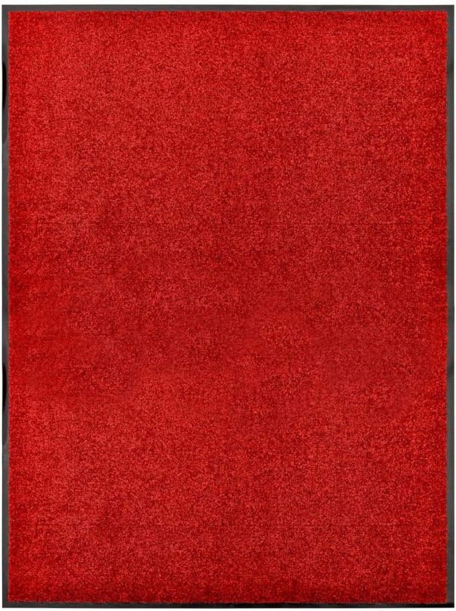 Rode entree deurmat met antislip achterkant, 90 x 120 cm