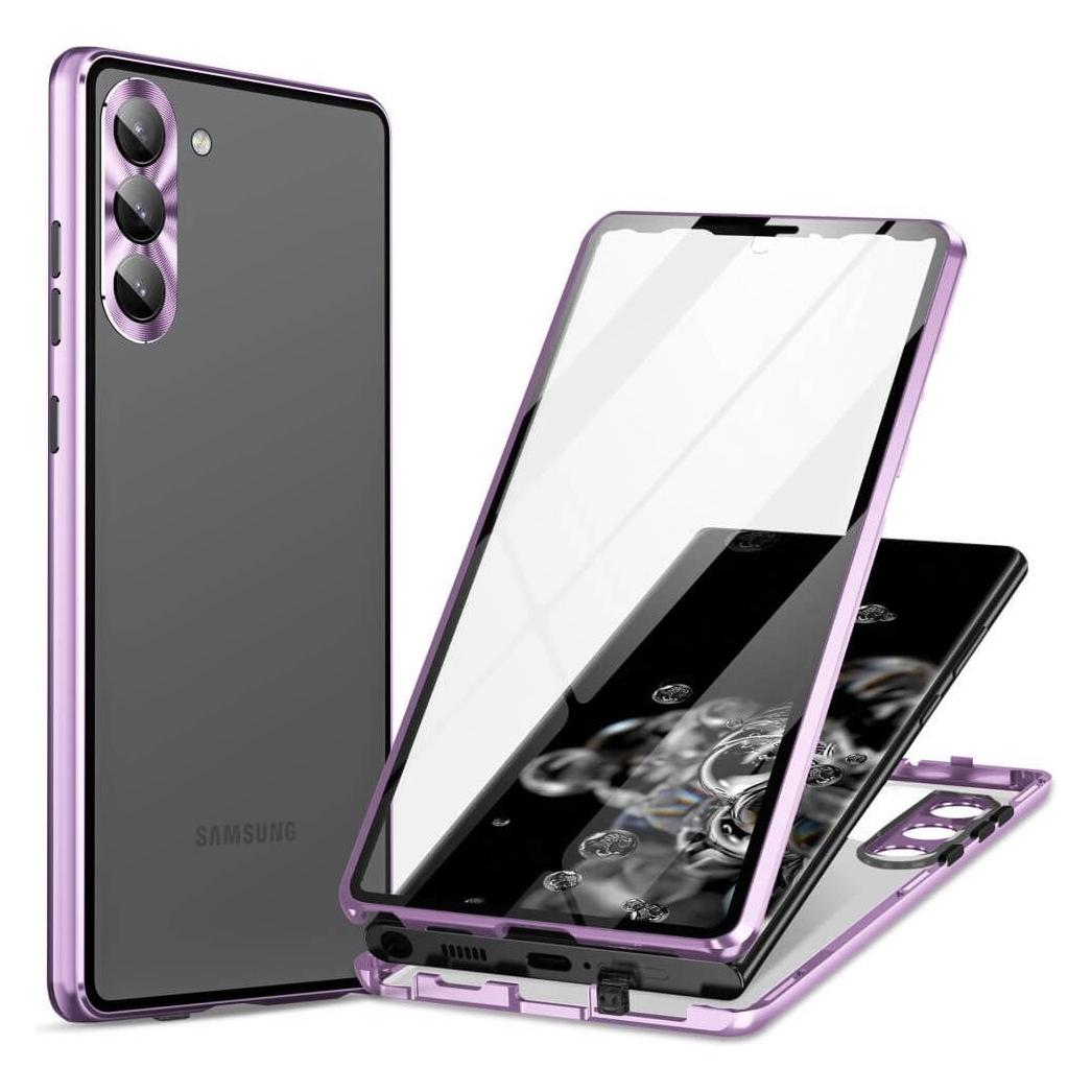 Cover-Discount Magnetische Schutzhülle mit Panzerglas violett (Samsung Galaxy S24+) (660172115A)