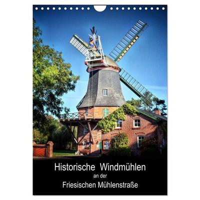 Historische Windmühlen an der Friesischen Mühlenstraße / CH-Version / Planer (Wandkalender 2026 DIN A4 hoch), CALVENDO Monatskalender