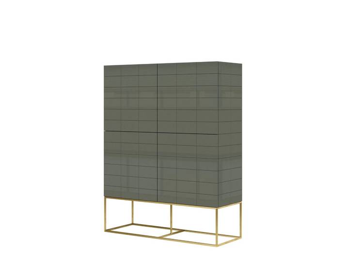 Furnlux Sideboard Rose Hill Grün 110x40x140 cm, 110x140x40 cm, Kleinmöbel, Kommoden, Sideboards