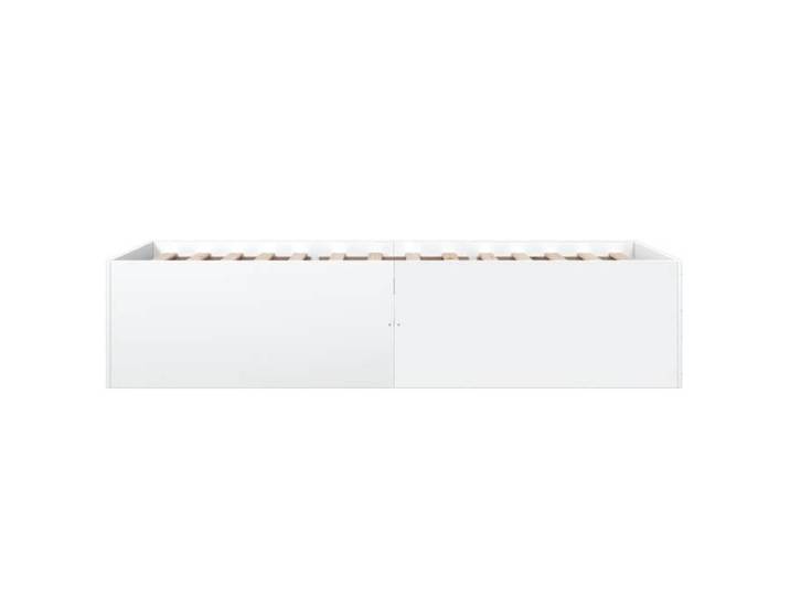 BURKE* Lit simple 90x190 cm Structure de lit classique sans matelas blanc 90x190 cm - LL3863