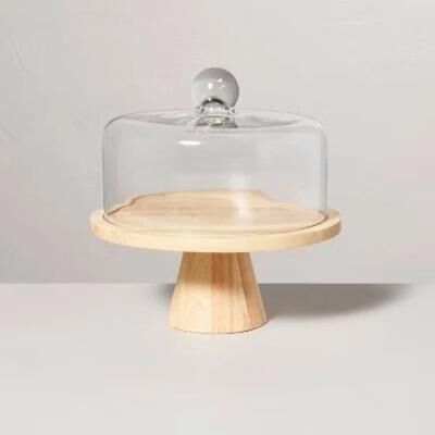 All Categories Goods Hearth & Hand With Magnolia Wooden Cake Stand, Glass Cloche , Elegant Round Dessert Stand Hearth & Hand With Magnolia Wooden Cake Stand, Glass Cloche , Elegant Round Dessert Stand
