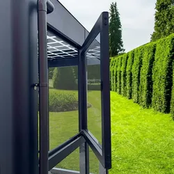 SunElements Drehfenster für Gewächshäuser (BxH 96 x 88 cm)  Einscheibensicherheitsglas anthrazit-metallic