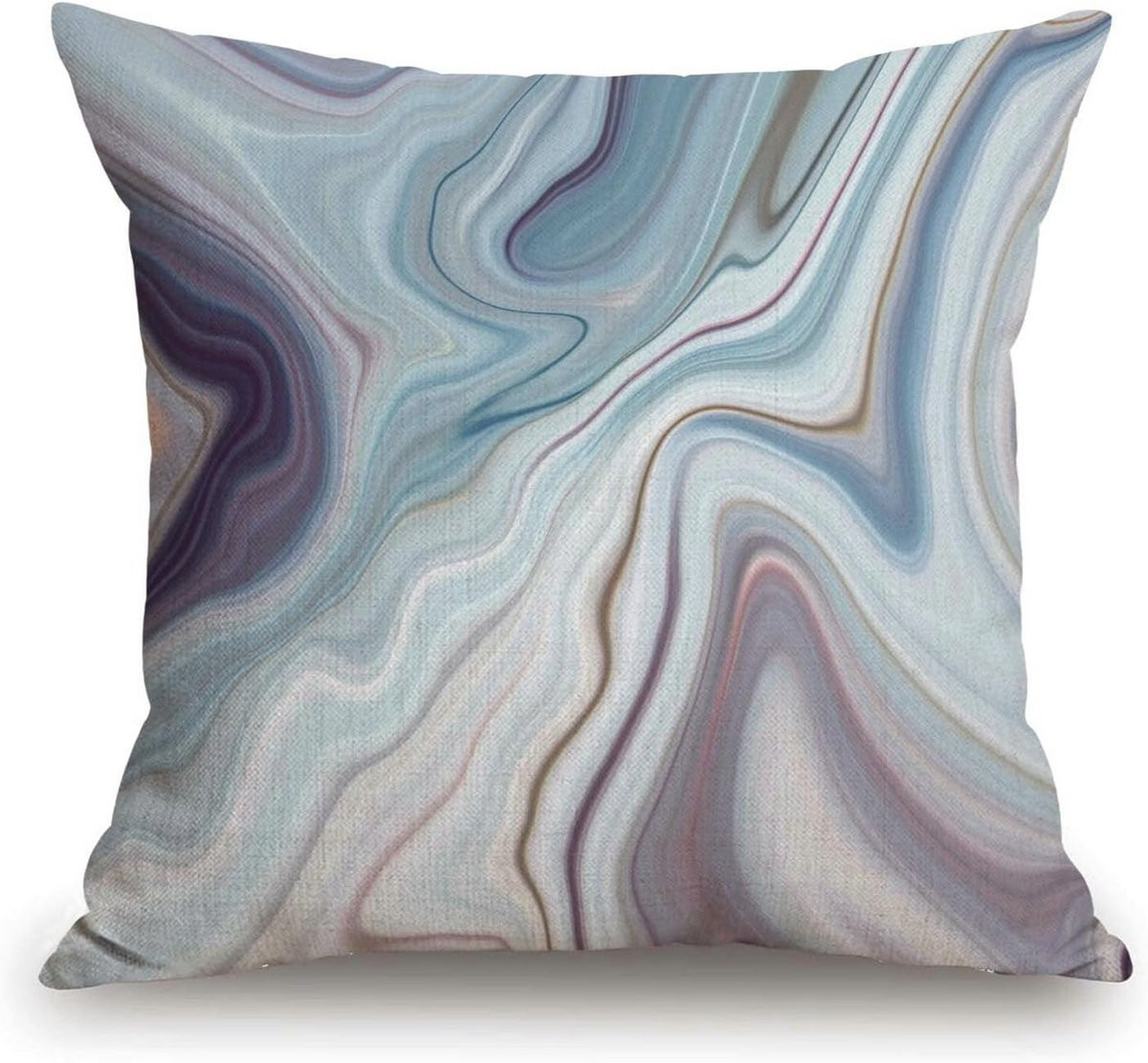 Sierkussenhoes Marmer Patroon Abstract Blauw 45x45 cm