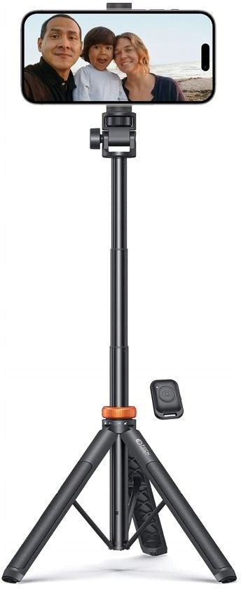 Tech-Protect L03S Kompakt Selfiestang m. Tripod & Bluetooth - Sort