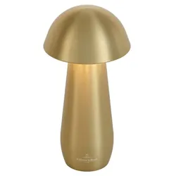 Villeroy & Boch Akku-Tischleuchte Modena Alu, Eisen, Stahl Metall Gold 16 cm