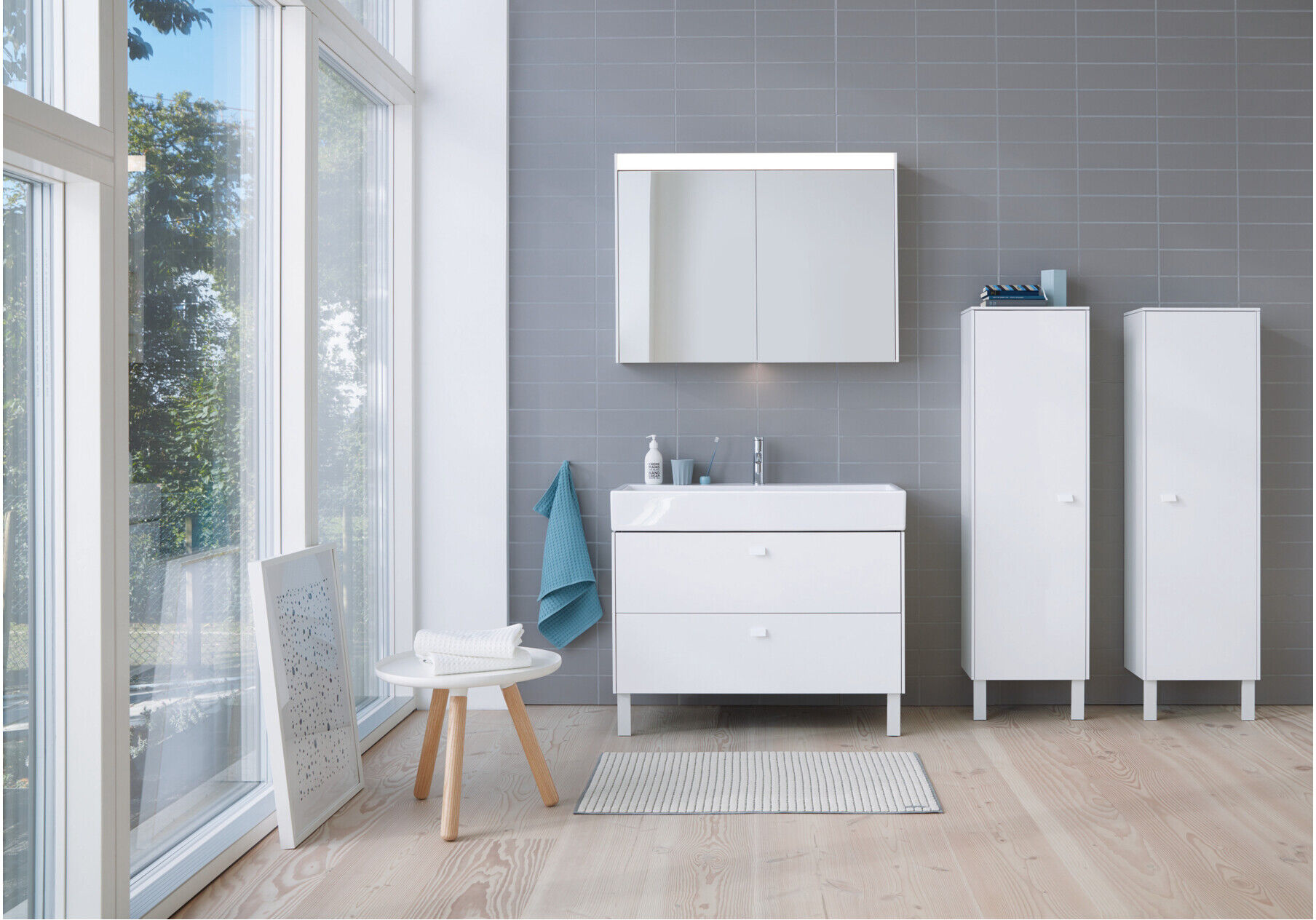 Duravit Sockelfuß 15,2x4,4x1cm, chrom, 2 Stück (UV999300000)