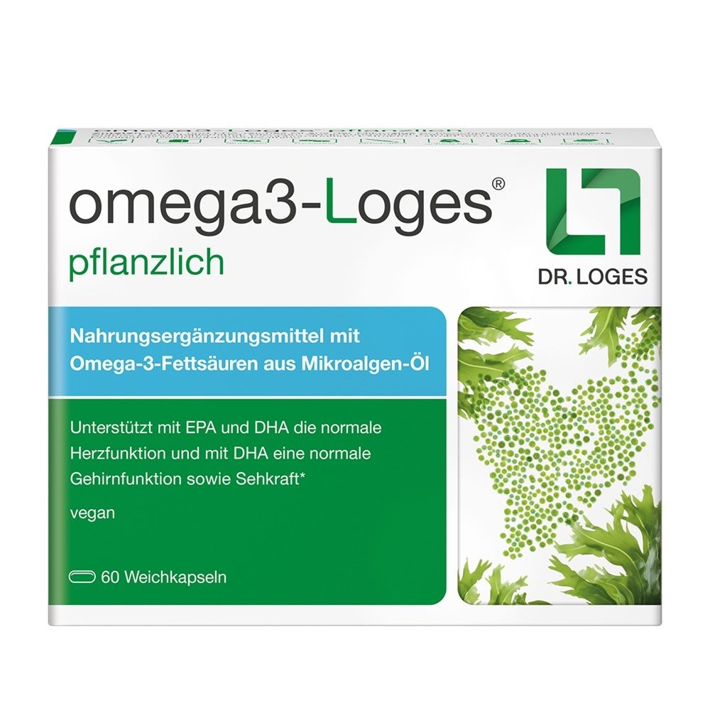Omega3-Loges pflanzlich Kapseln 60 St
