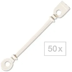 50 Stück Efalock Rundgummilaschen mit Distanzring