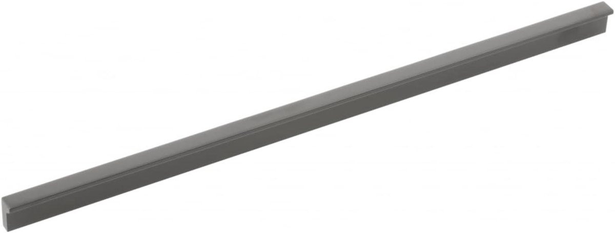 Slanke elegante aluminium meubelgreep in matzwart - 360 mm