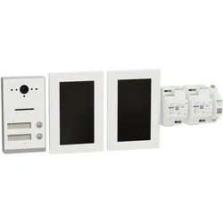 Ritto RGE2092270 Listo Video Zweifamilienhaus-Set TwinBus IP Weiß Aufputz