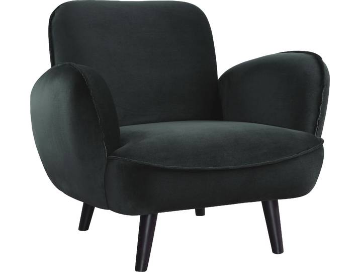 Sessel OTTO HOME Ben , grün, B:88cm H:84cm T:86cm, Sessel, Sessel, mit Wellenunterfederung, Massivholzfüße, frei im Raum stellbar