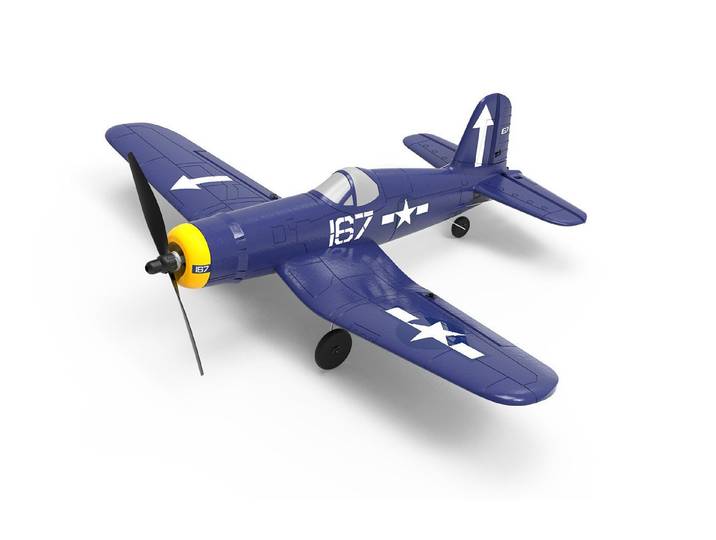 Robitronic RC-Helikopter Modster MDX F4U Corsair RC Flugzeug RTF inkl. 6-Achs-Fluglagenstabi