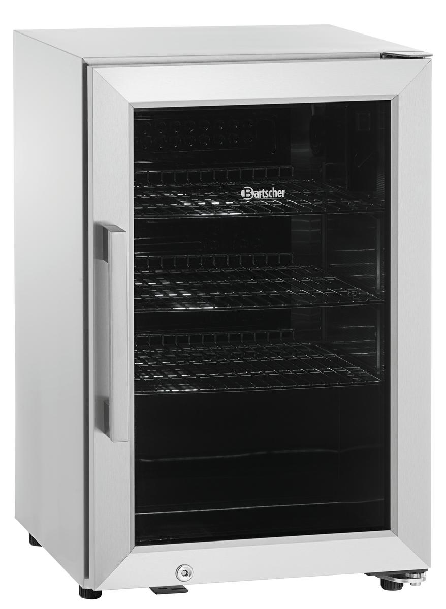 Bartscher Glastürenkühlschrank GTK3-121 mit UV-Filterglas, 3 Zwischenablagen