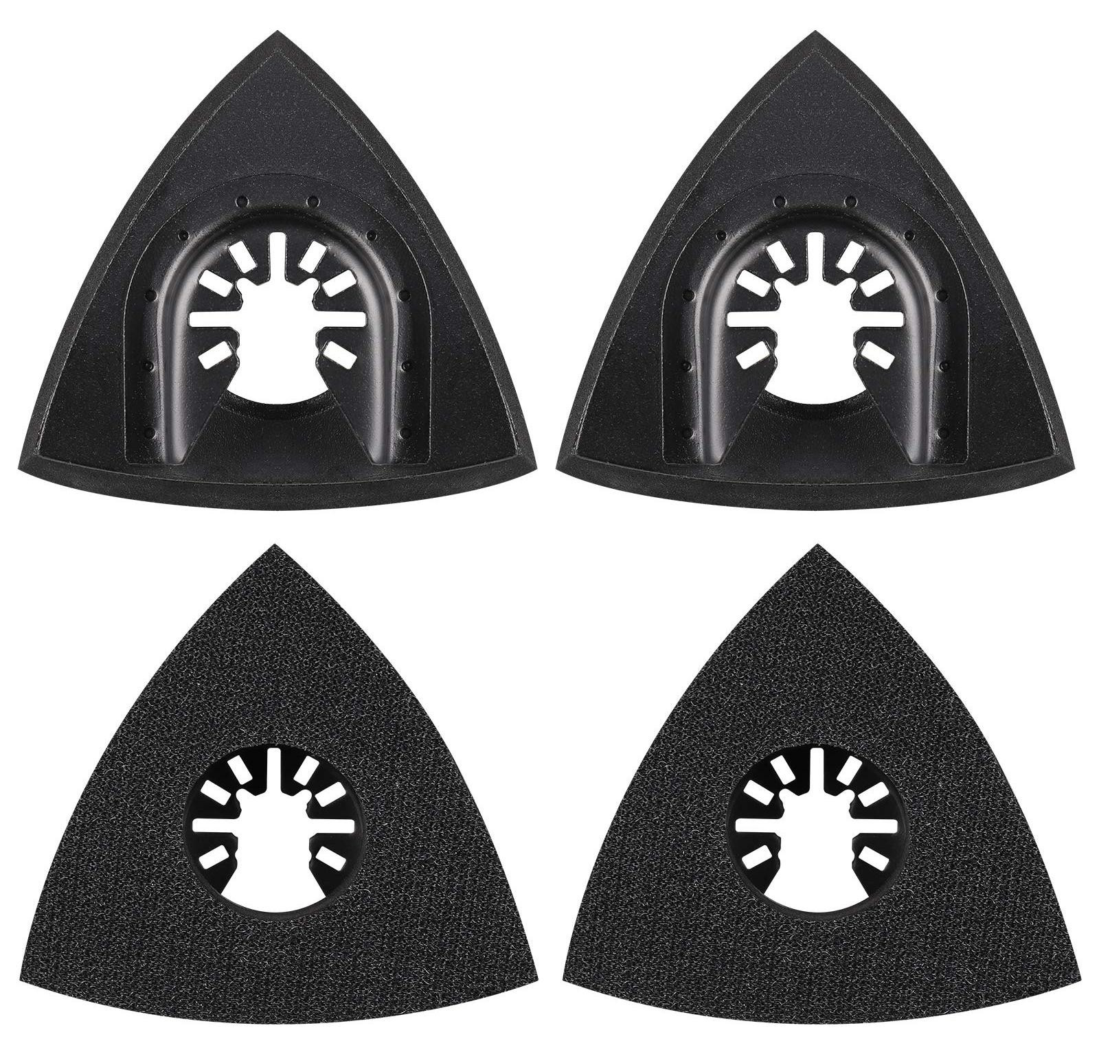 Selius Delta-schuurpads, 4 stuks, 80 mm, accessoires voor multitool