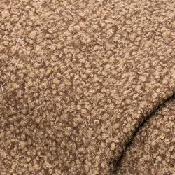 Bouclé mit Glitzer, hellbraun