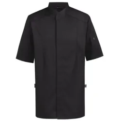 Kochjacke Kurzarm "5573" - S - schwarz