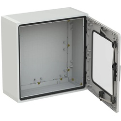 ABB PS330T43 Schrank 750x750x320 mit Fenstertür Polycarbonat Fenster IP54, IK07 4TBP833853C0100