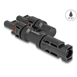 DELOCK DL4 Solar Konnektor 1 x Stecker zu 2 x Buchse