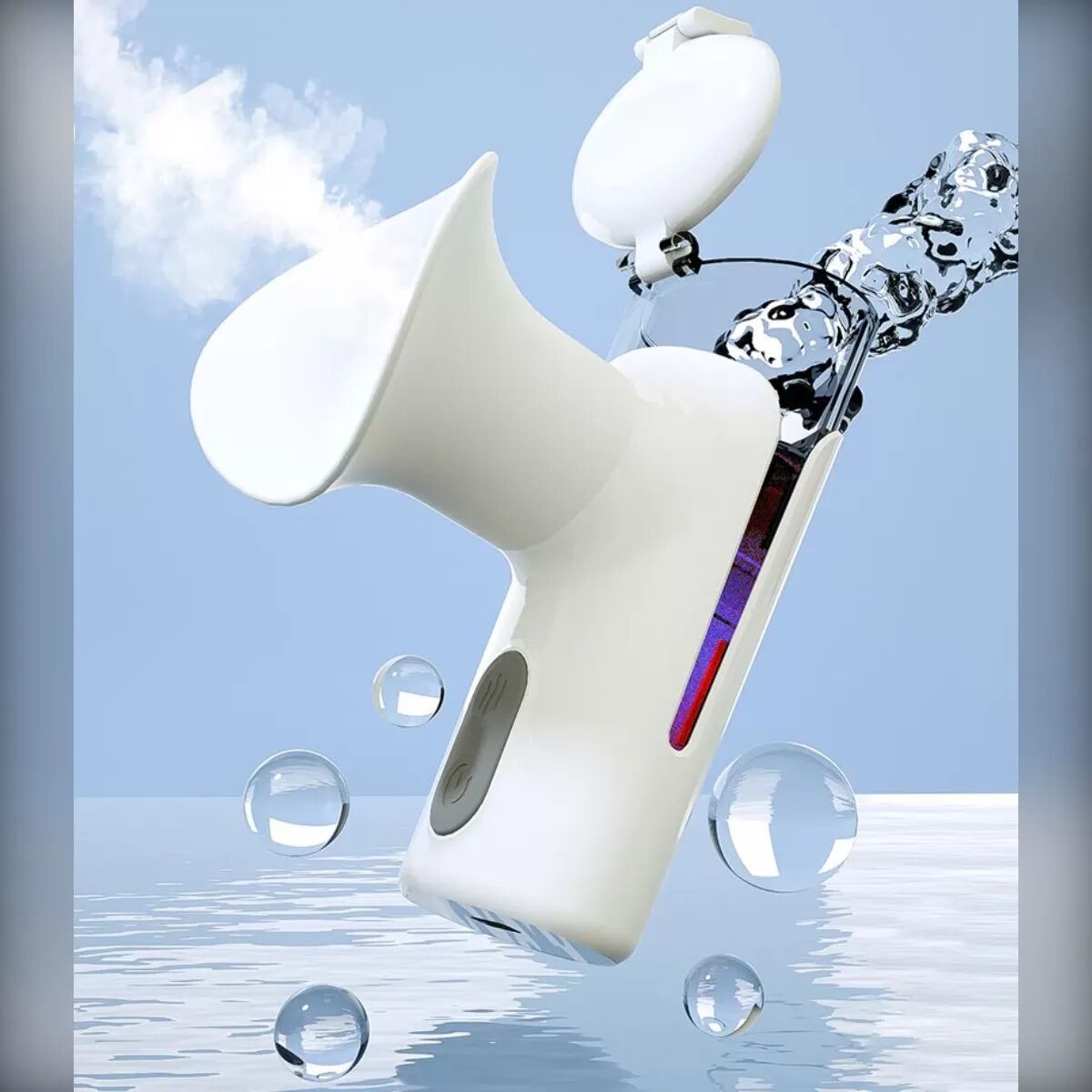 INF Masseur oculaire hydratant rechargeable - Compresse chaude et froide, Nano Mist, soulage la sécheresse oculaire