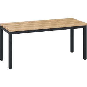 CP-Möbel Umkleidebank 8050-000, Sitzfläche Holz, 100 cm, buche / anthrazit
