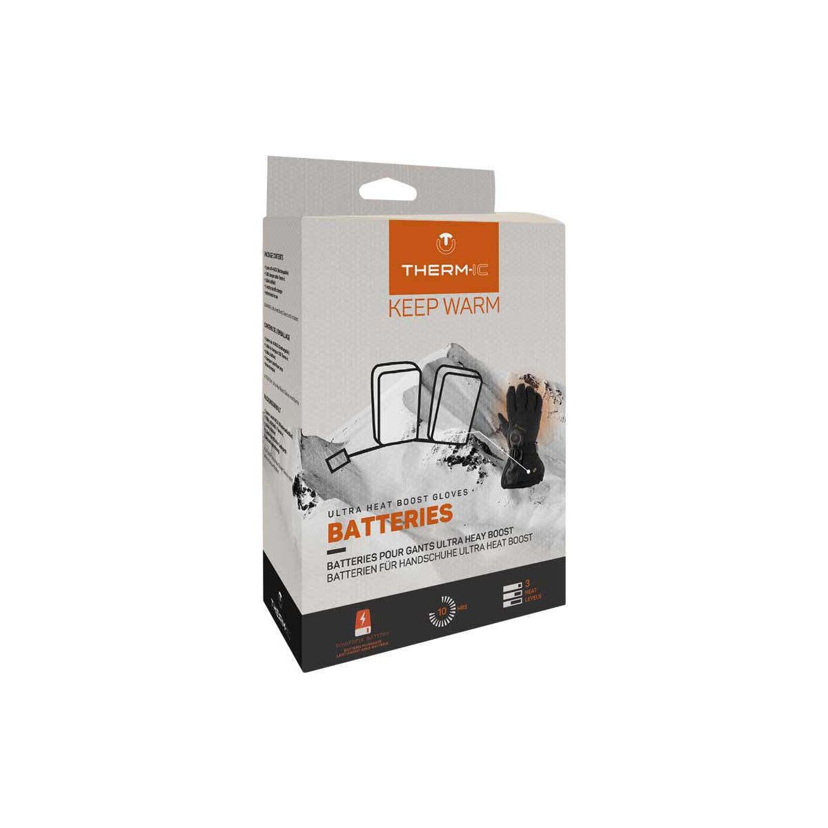 Therm-Ic Ultra Heat Gloves kit 3600 : x2 Batteries / Charger With Wall Plug neutral (002) T46-0900-002-002