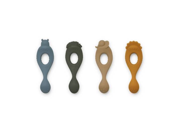 Liewood Cuillère Livia Lot de 4 Safari-blue multi mix