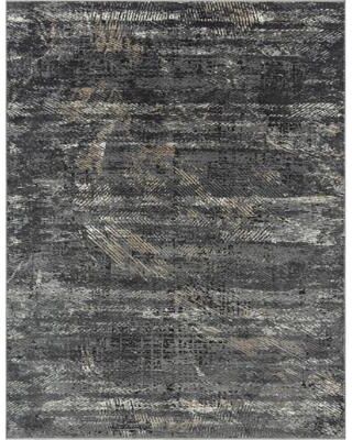 KALATY Lumina Grey Abstract Area Rug