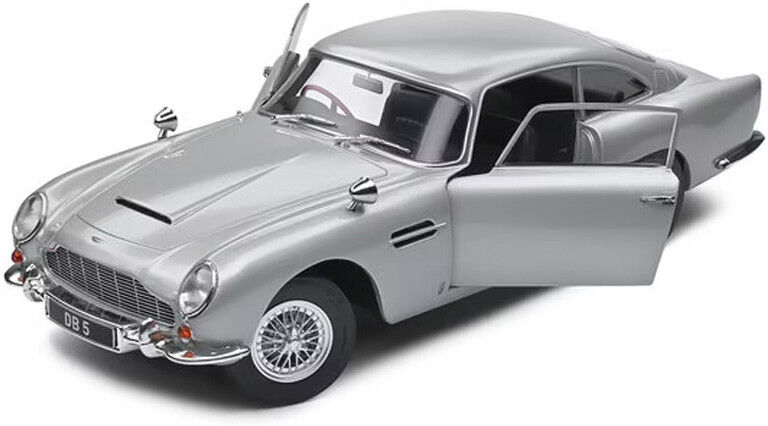 Miniature 1:18 Aston Martin DB5 grise 1964 - Solido