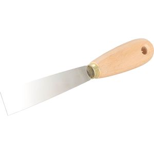 Schuller Spachtel 50000, Breite 25mm, Malerspachtel aus Edelstahl, mit Holzgriff