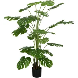 KÜNSTLICHE Pflanzen, Kunst Monstera Deliciosa, 180 cm Kunstpflanze mit Topf
