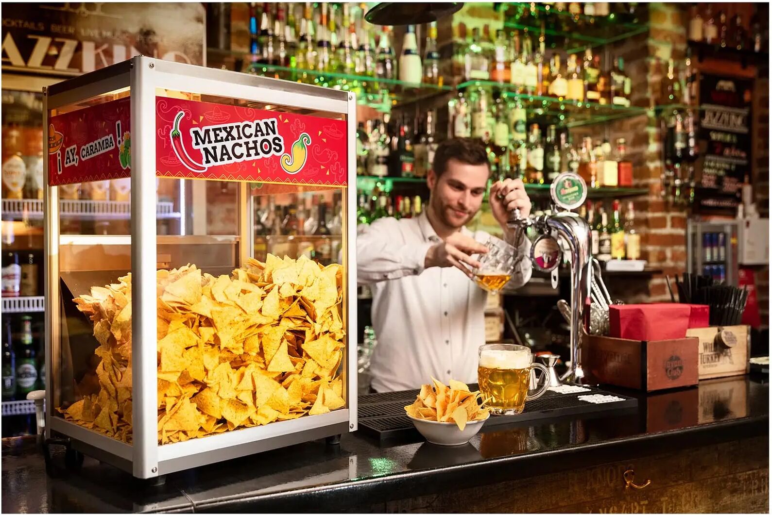 Royal Catering Nacho-lämpökaappi - 160 W RCNW-1