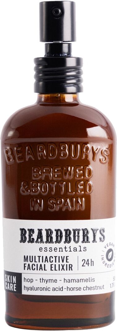 Beardburys Crema facial hidratante Multiactive Facial Elixir 24h 50ml Bearburys.  (50 ml)