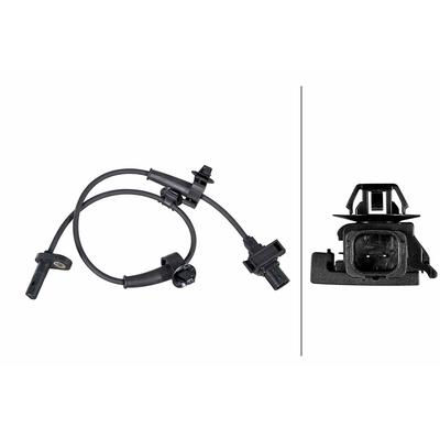 HELLA Sensor, Raddrehzahl 6pu358252221 für HONDA