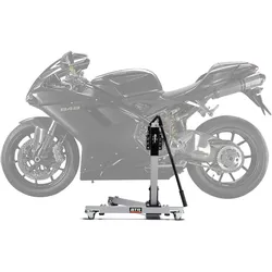 Zentralständer EVOLIFT® für Ducati 848 08-10 Shadow Edition (Grundfarbe: Grau) Mit Werkstattmatte Ohne Ohne Ohne