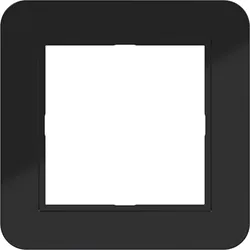Hager WAD7120BG LED-Rahmen 1fach, C.1, nachtschwarz glänzend