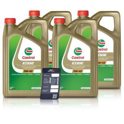 Castrol 20 L EDGE 5W-40 + Ölwechsel-Anhänger [Hersteller-Nr. 15F7D7]