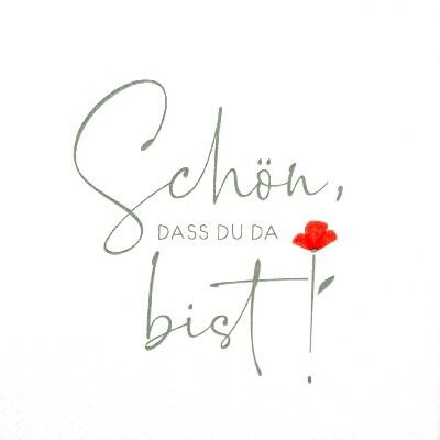 Home Fashion, Schön, Lunch-Servietten aufgefaltetes Maß 33 cm x 33 cm, im Viertelfalz, 20 Stück pro Pack